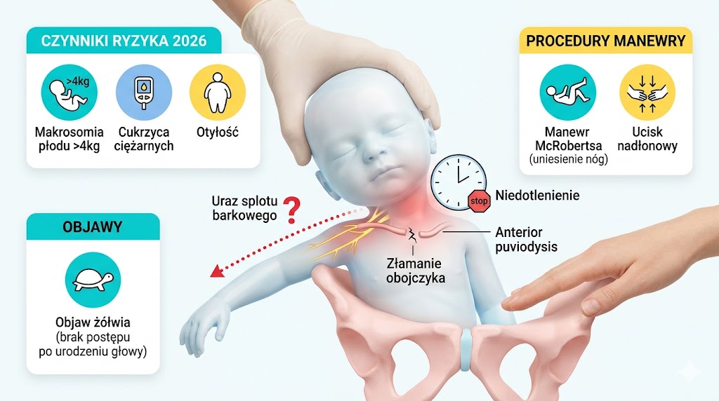 Kiedy dystocja barkowa przy porodzie grozi urazem dziecka? Objawy i procedury