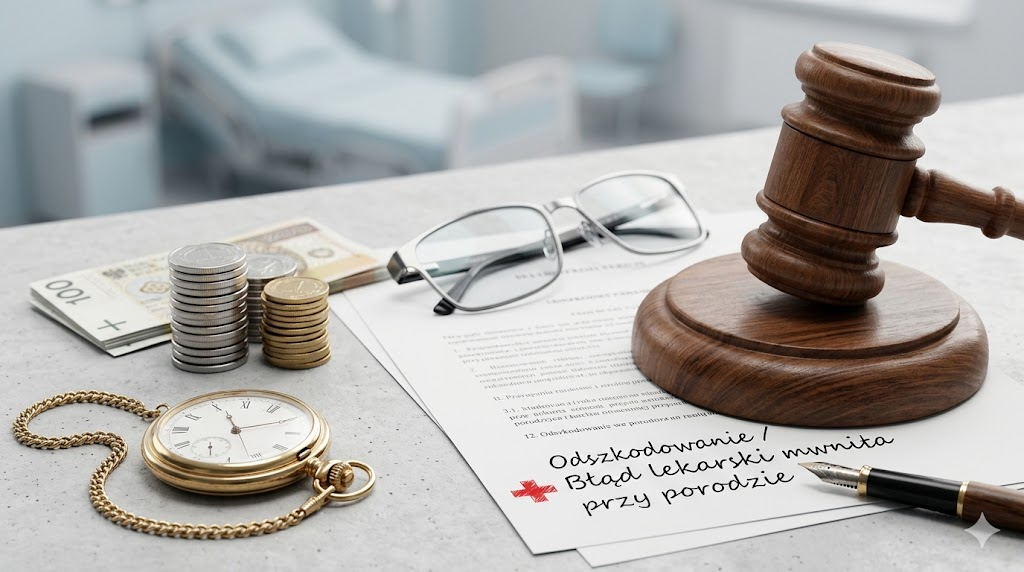 Odszkodowanie za błąd lekarski przy porodzie — komu przysługuje, jak je uzyskać i ile jest czasu na roszczenia