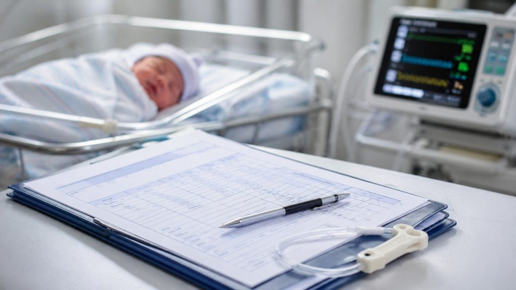 Gazometria pępowinowa po porodzie: pH, BE i objawy niedotlenienia u noworodka