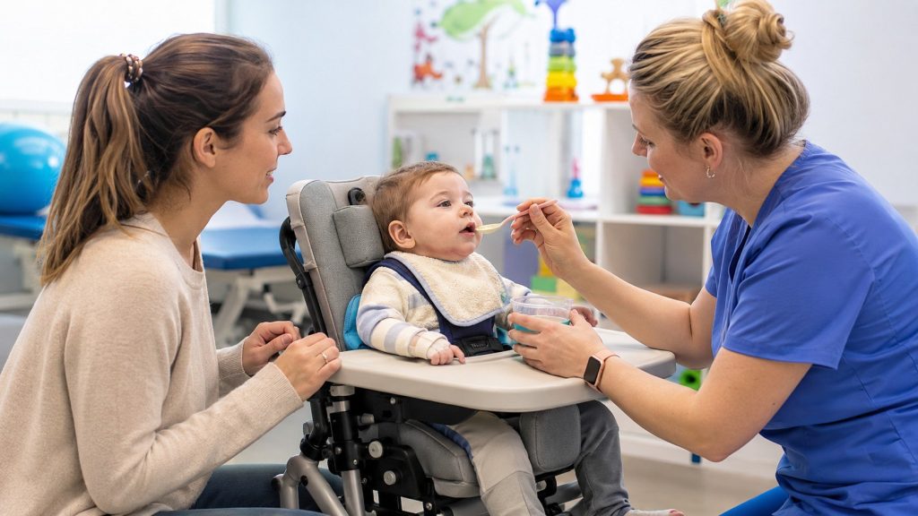 Trening karmienia u niemowląt z zaburzeniami neurologicznymi: kiedy trudne karmienie nie jest „etapem”